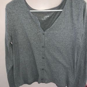 Grey cropped sweater